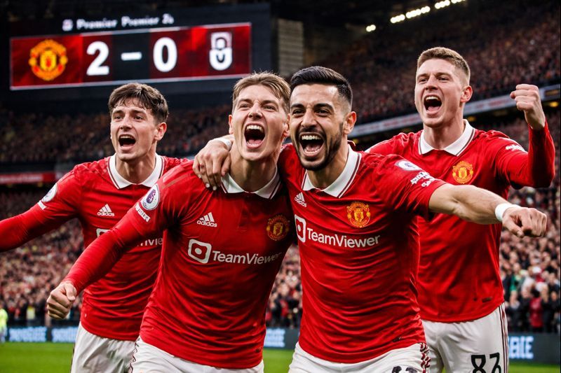 Manchester United vence al Fulham y se acerca a la Champions