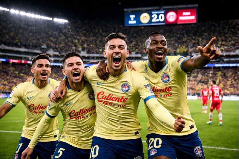 América vence 2-0 a Necaxa y logra su primera victoria en el Torneo de Clausura 2026