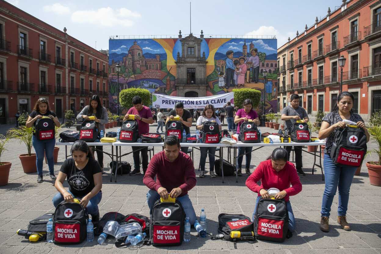 Mochila de Vida: Gobierno de CDMX impulsa preparación ante desastres naturales