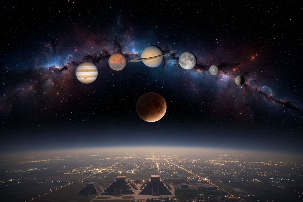 Marzo 2026: Eclipse lunar, lluvia de meteoros y otros eventos astronómicos que podrás observar