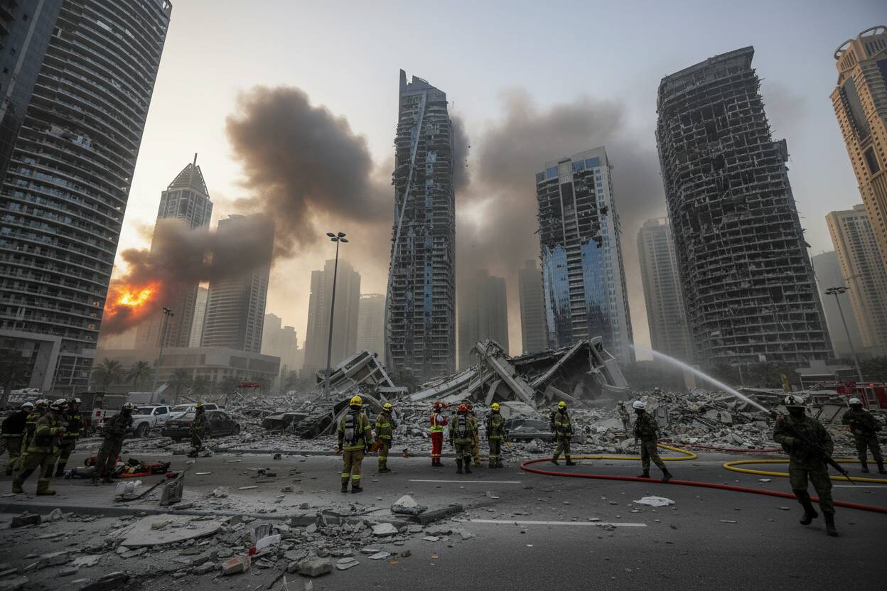 Ataques con misiles a Dubai: daños en el aeropuerto y el Burj Al Arab