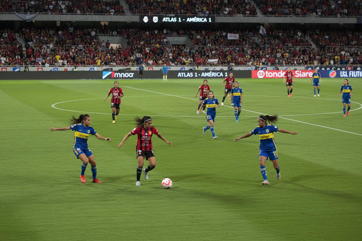 América Femenil vence 2-0 a Atlas en la Jornada 15 del Clausura 2026