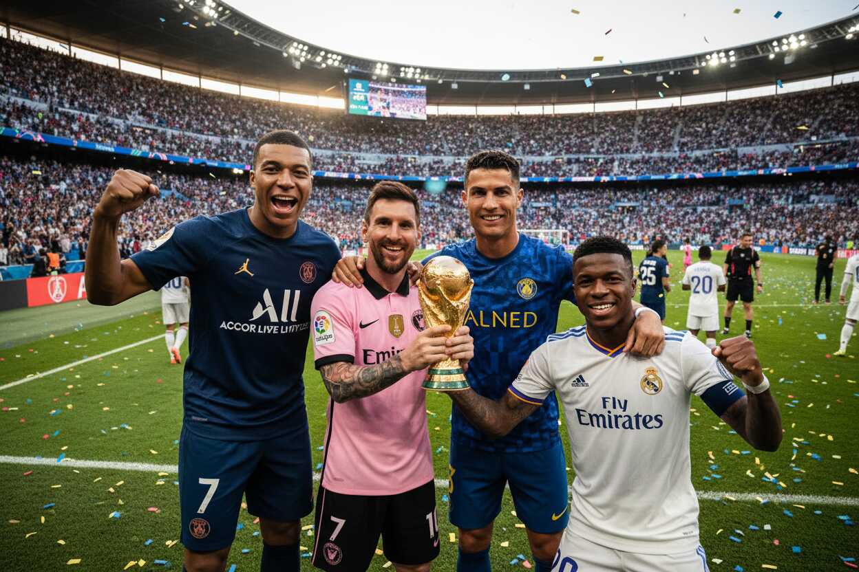 LEGO inmortaliza a Messi, Ronaldo, Mbappé y Vinicius Jr. en sets coleccionables