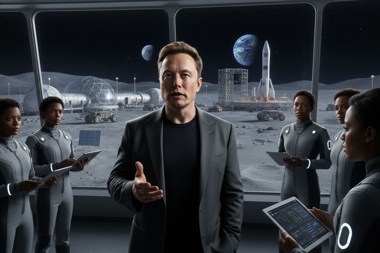 Musk abandona Marte: La Luna es el nuevo objetivo espacial