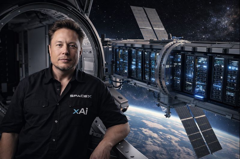 Musk fusiona SpaceX y xAI para construir centros de datos en órbita