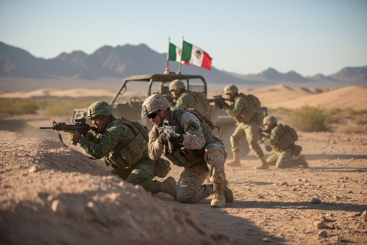 EU y México entrenan a élite militar para Mundial de Fútbol 2026