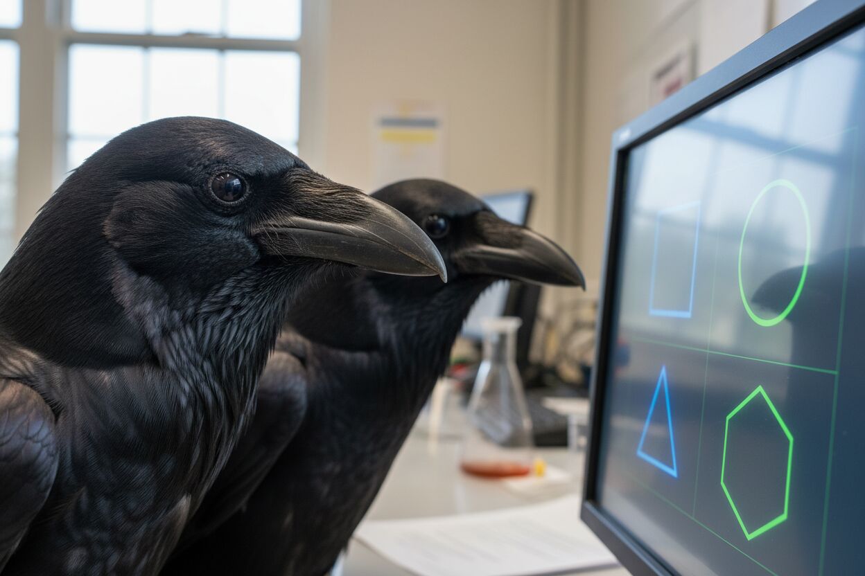 Cuervos demuestran inteligencia al detectar anomalías visuales