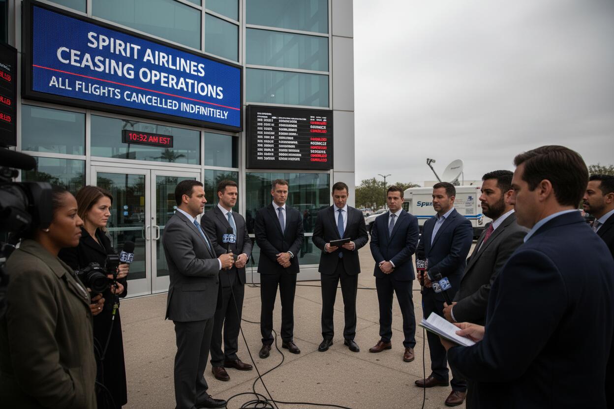 Spirit Airlines cierra operaciones en Estados Unidos: caos aéreo y ayuda gubernamental