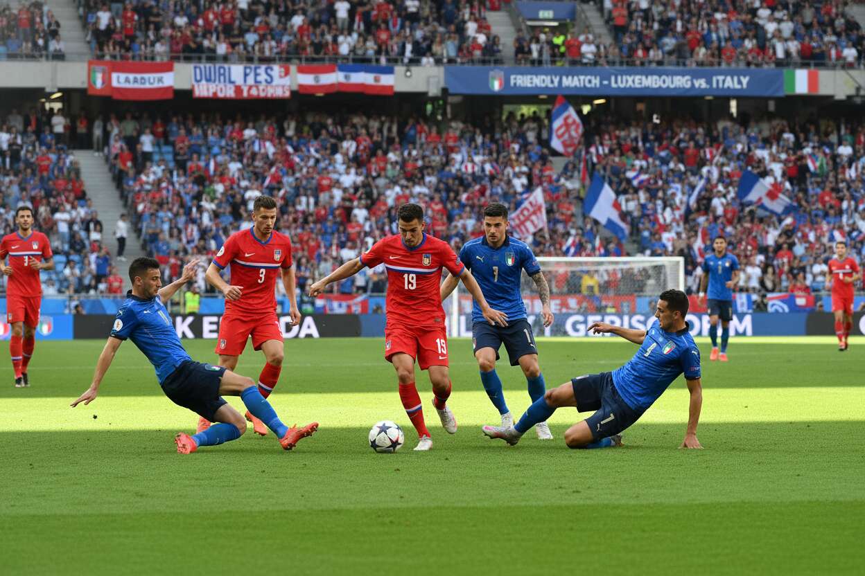 Italia vs. Luxemburgo: Amistoso entre selecciones sin Mundial 2026