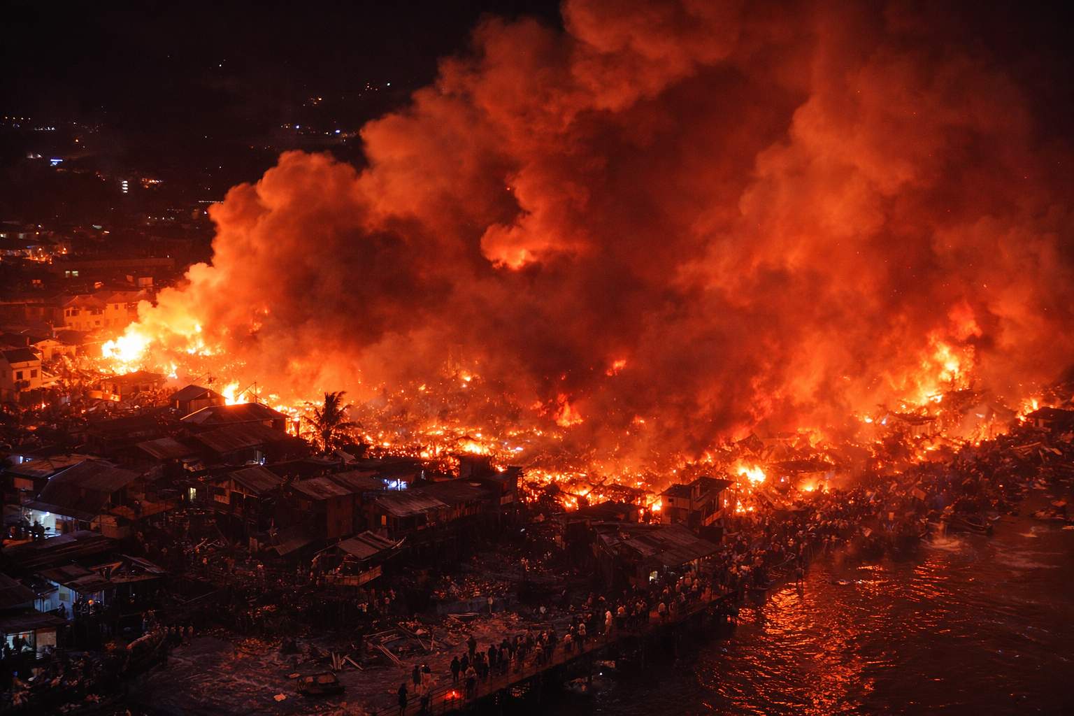 Incendio en Filipinas