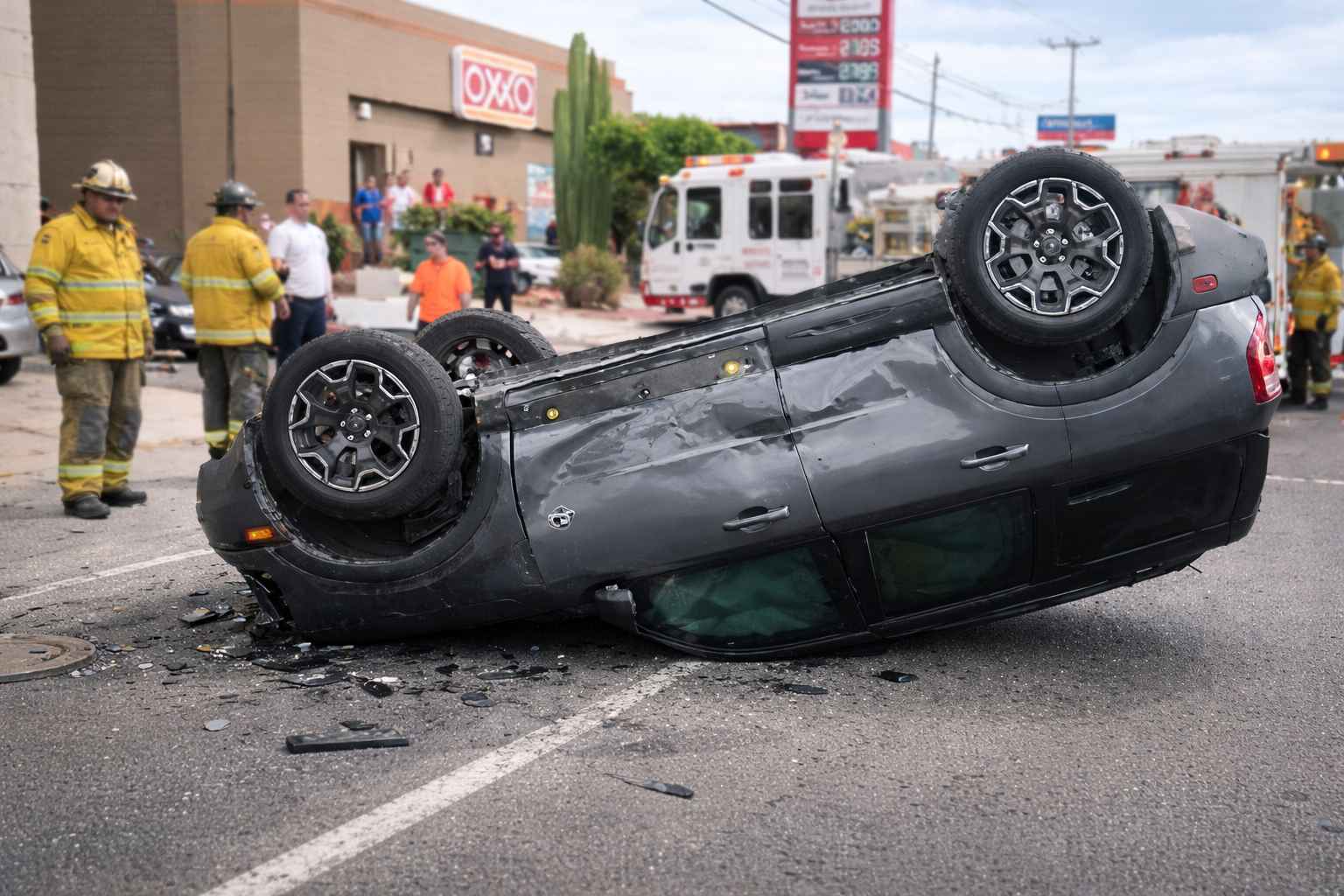 Fuerte choque en carretera internacional deja tres lesionados, entre ellos dos menores
