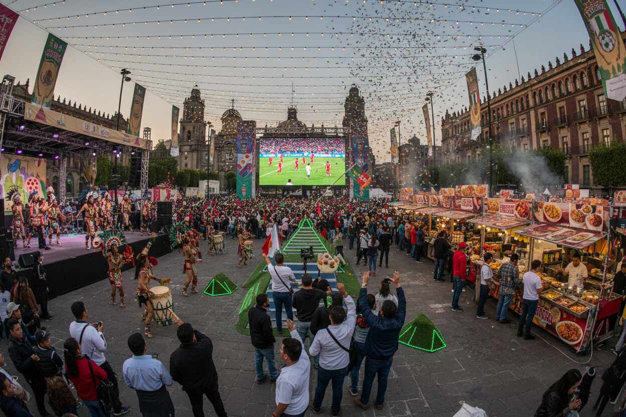 CDMX convertirá el Zócalo en el “Templo del Futbol” para el Mundial 2026