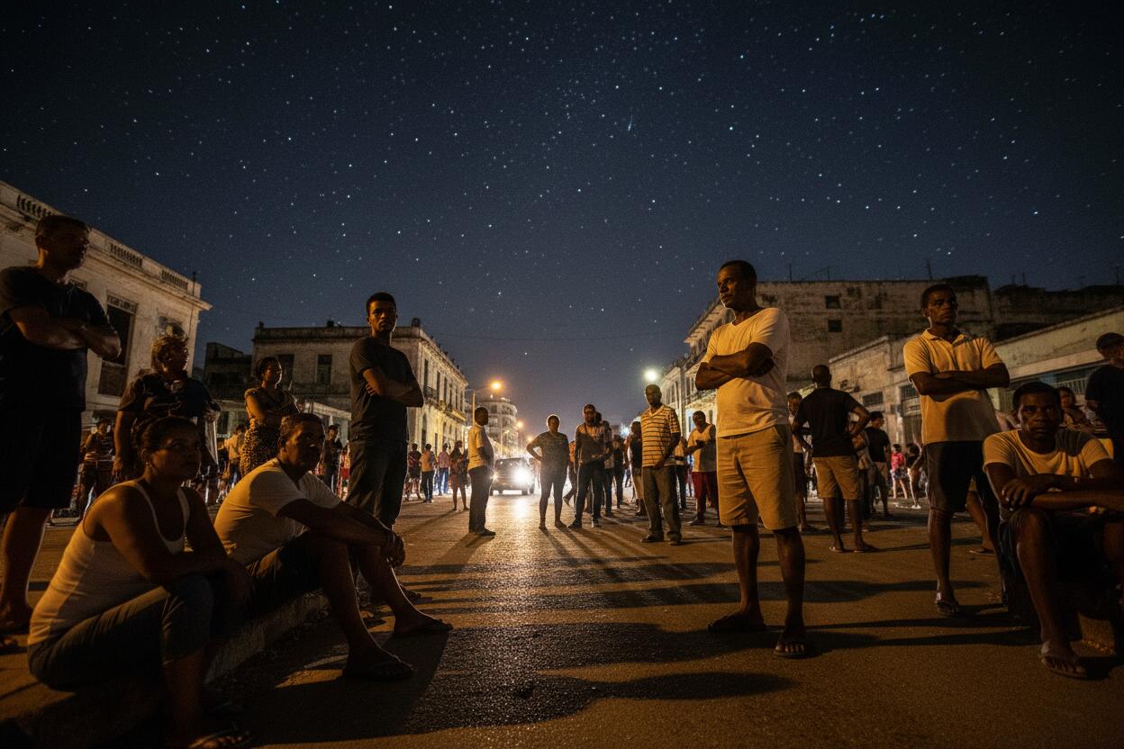 Dos tercios de Cuba a oscuras tras falla masiva en la red eléctrica nacional