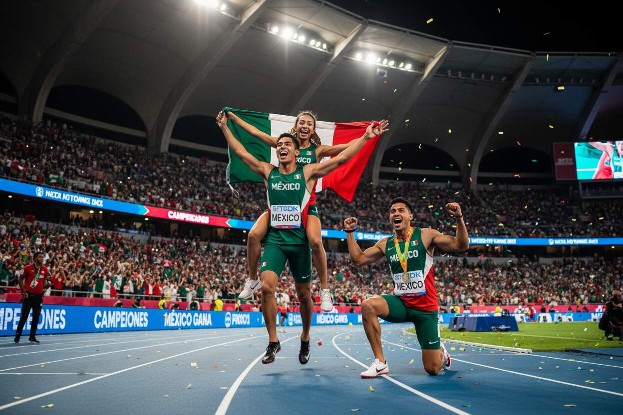 México rompe récord nacional en relevos mixtos durante Mundial Gaborone 2026