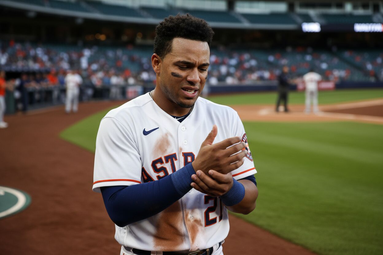 Astros retiran a Yainer Díaz por lesión abdominal antes de enfrentar a Dodgers