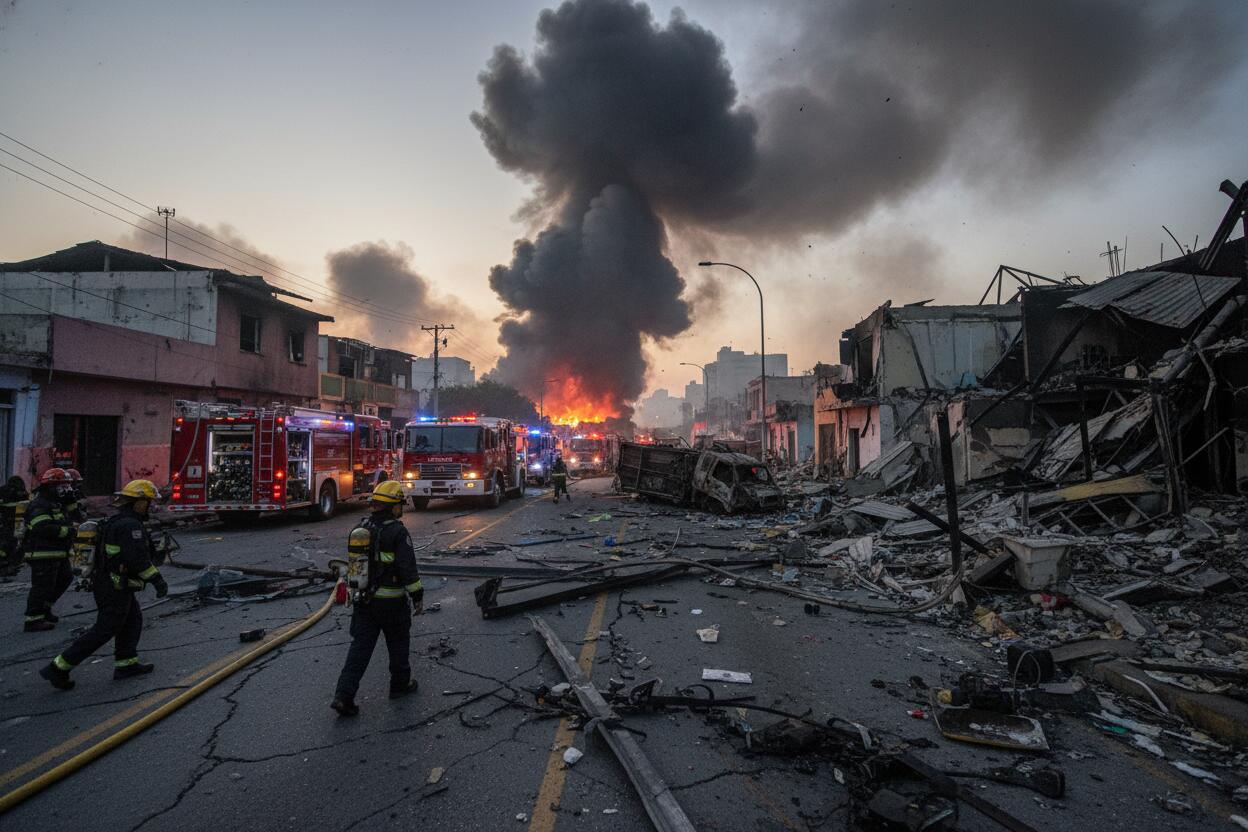 Explosión de pipa de gas en Tepeaca, Puebla: 2 mil personas evacuadas