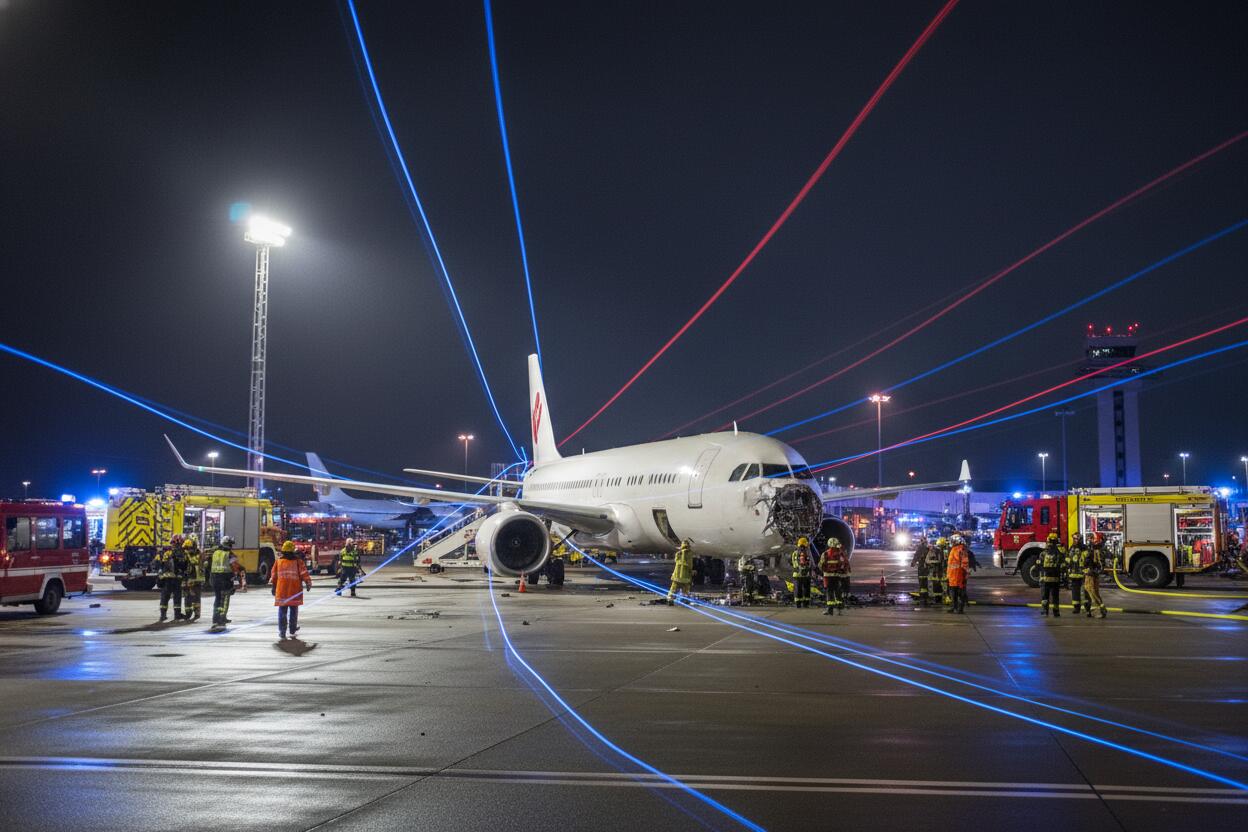 Avión de Lufthansa colapsa en pleno aeropuerto de Alemania; reportan heridos y abren investigación