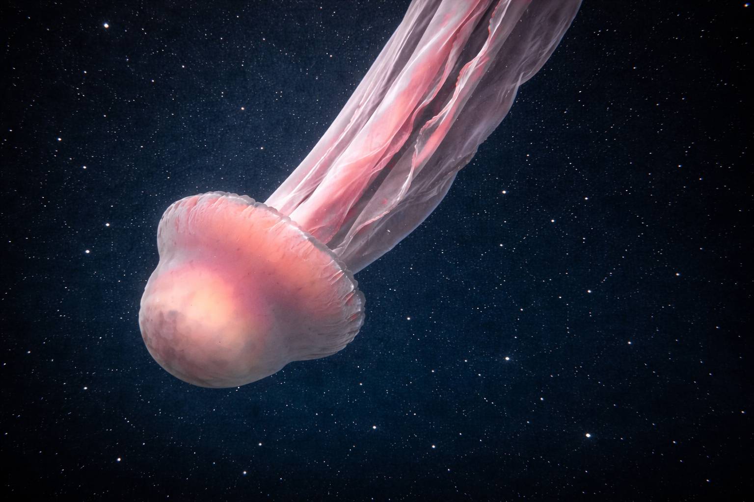 Impactante hallazgo en Argentina: captan medusa gigante del tamaño de un autobús en aguas profundas