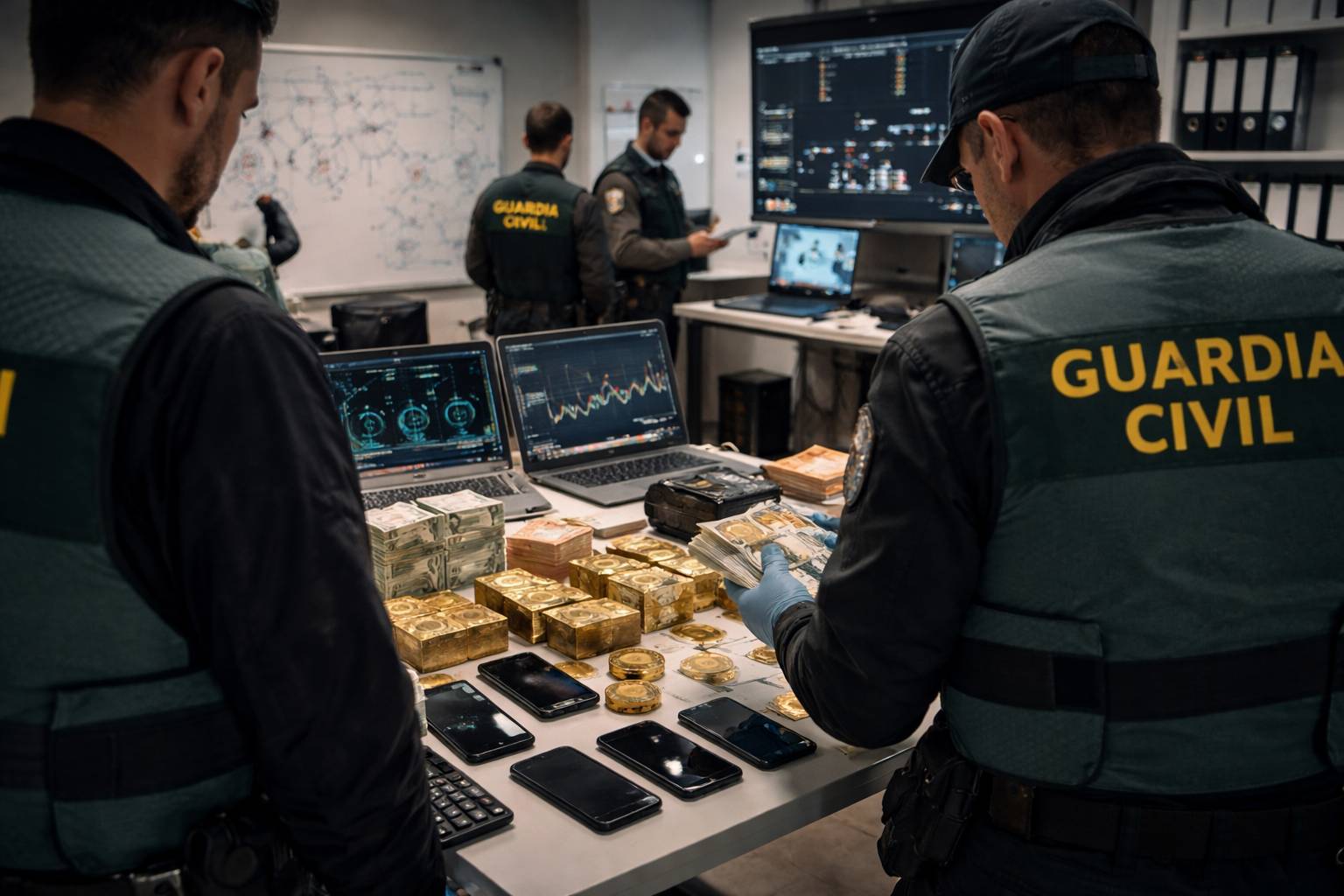 Doce detenidos por estafa internacional con criptomonedas tras robar más de 442 mil euros