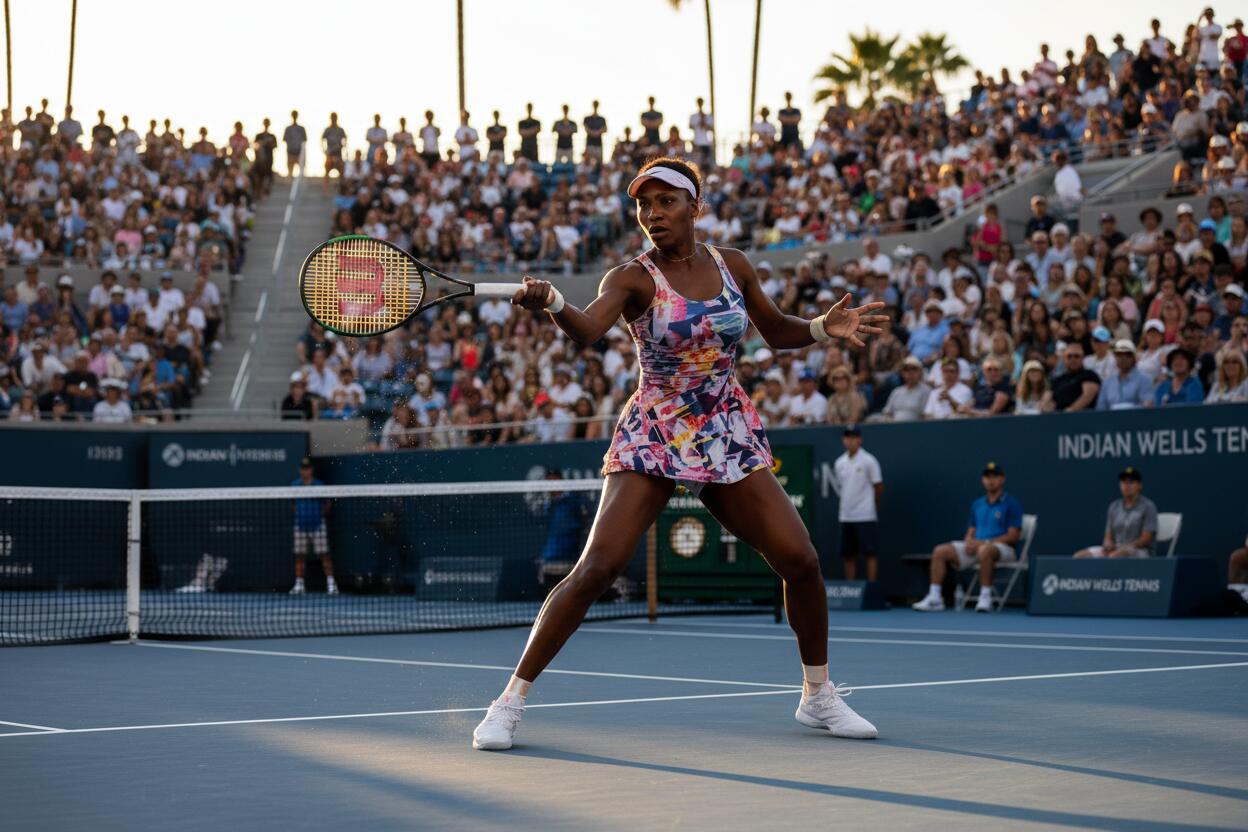 Venus Williams vuelve a Indian Wells 2026 a los 45 años para enfrentar a Diane Parry 