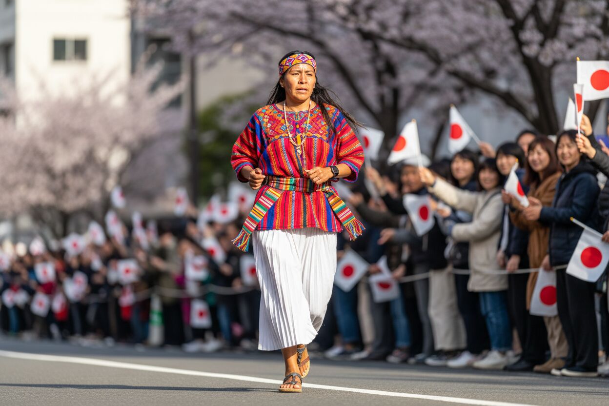 Juana Ramírez: Representante indígena en el Maratón de Nagoya