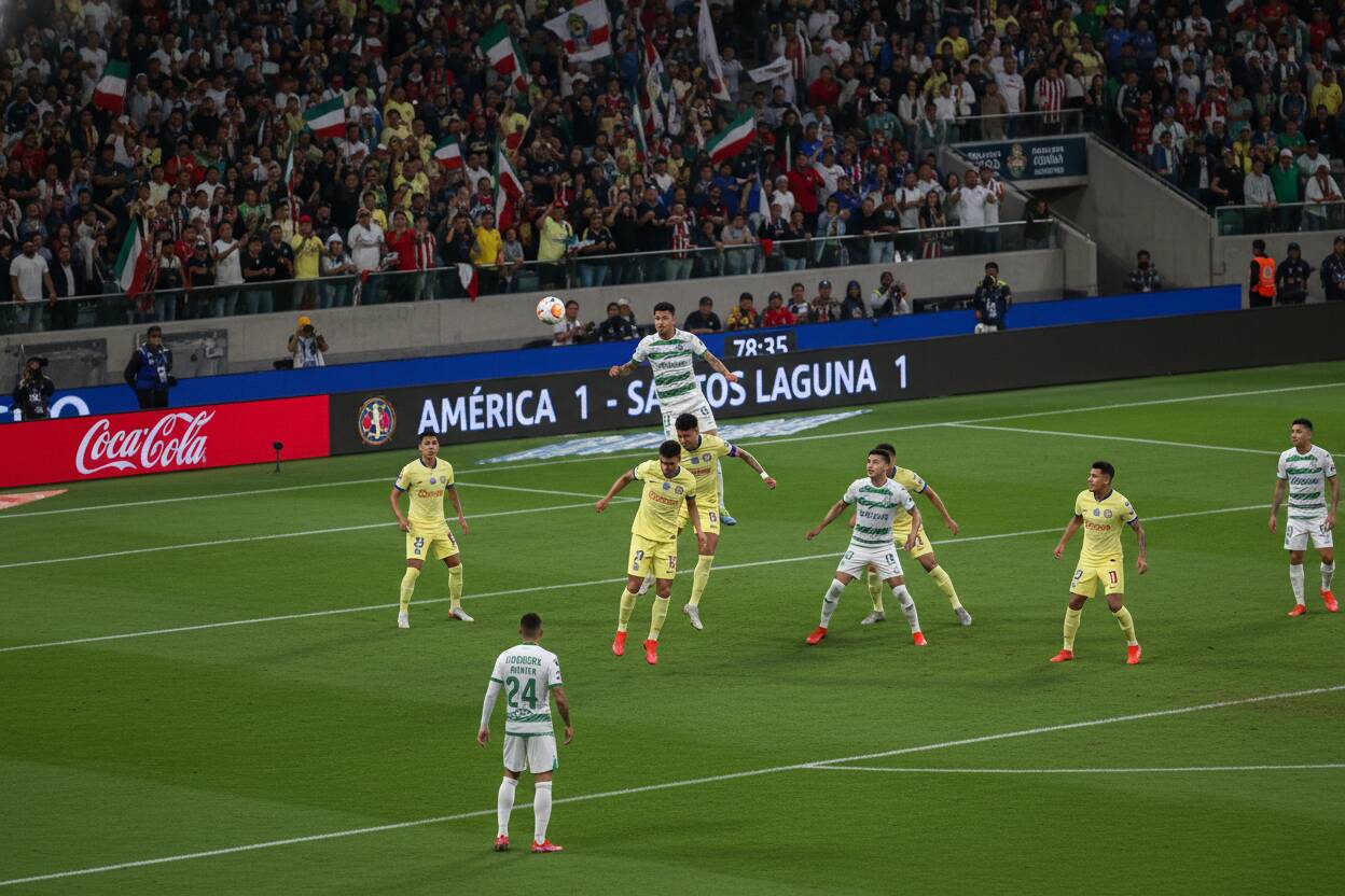 América desperdicia oportunidad ante Santos y se queda en el sexto lugar