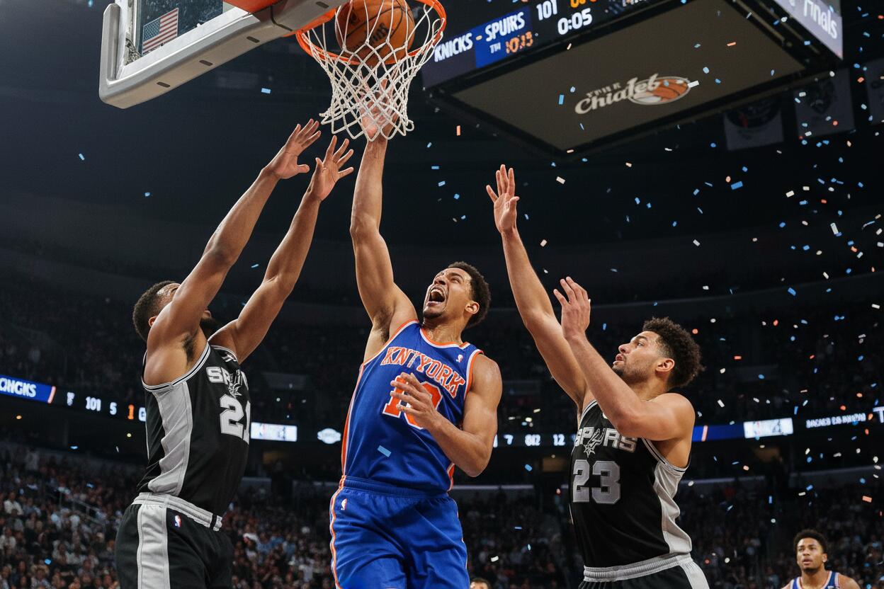 Knicks dominan en la segunda mitad y lideran 2-0 a los Spurs en las Finales