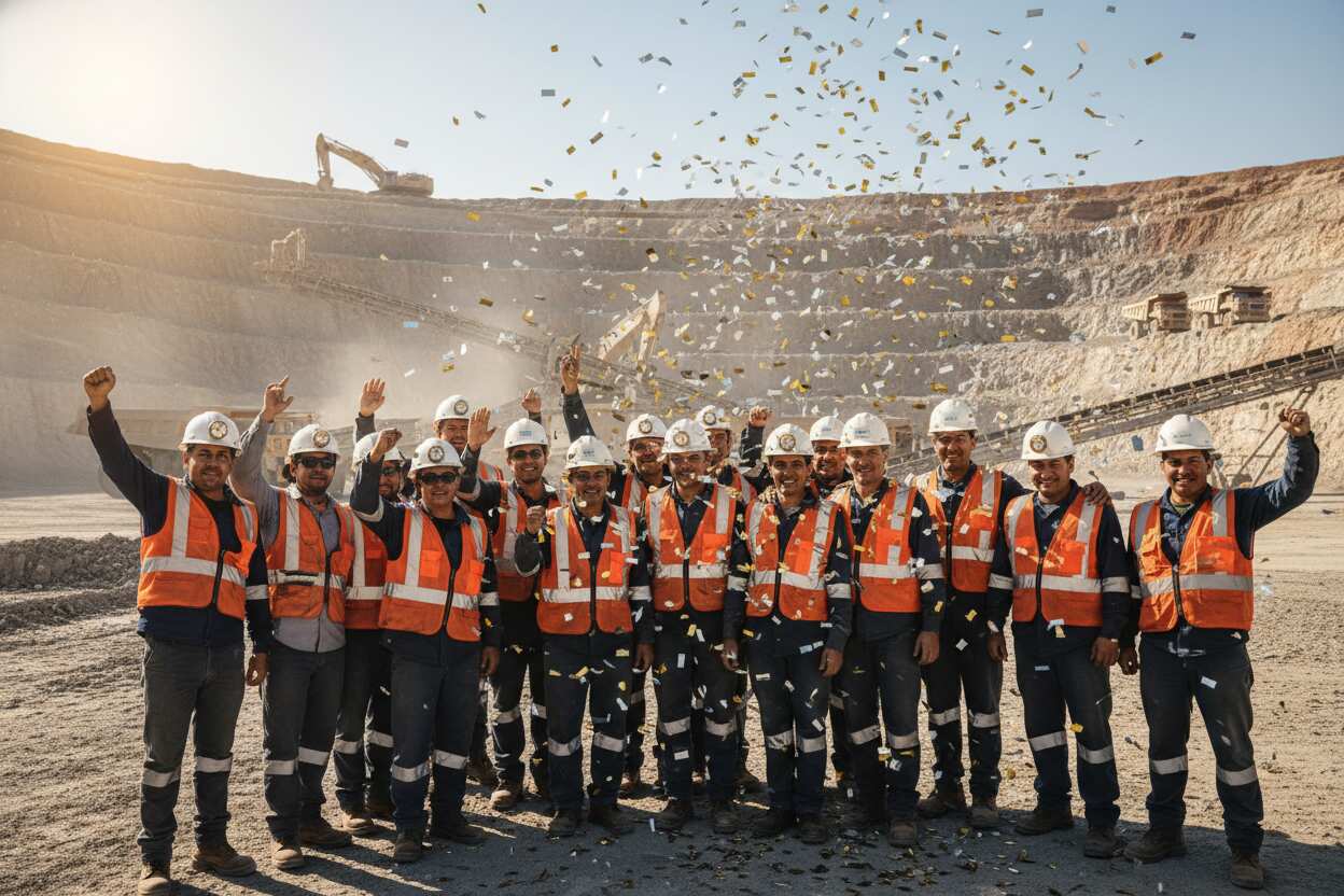Mineros de Zacatecas reciben pago histórico de utilidades por 3 mil millones de pesos