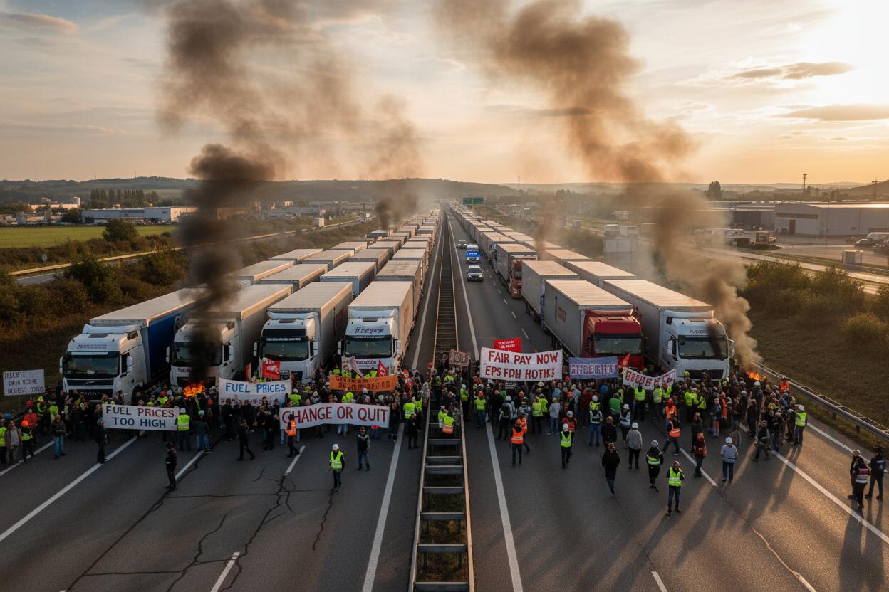 Bloqueo indefinido de transportistas afecta más de 20 estados