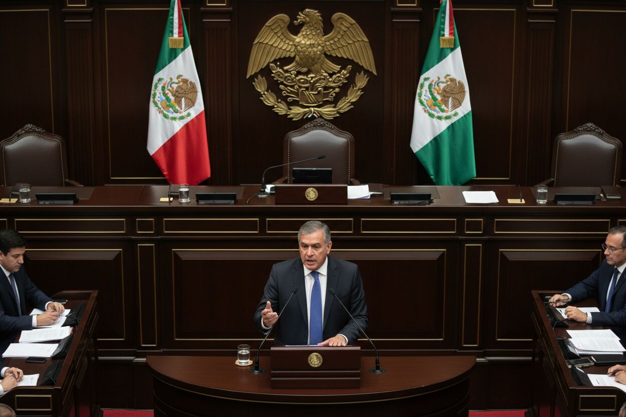 Senador exige juicio político a exgobernador por vínculos con crimen organizado