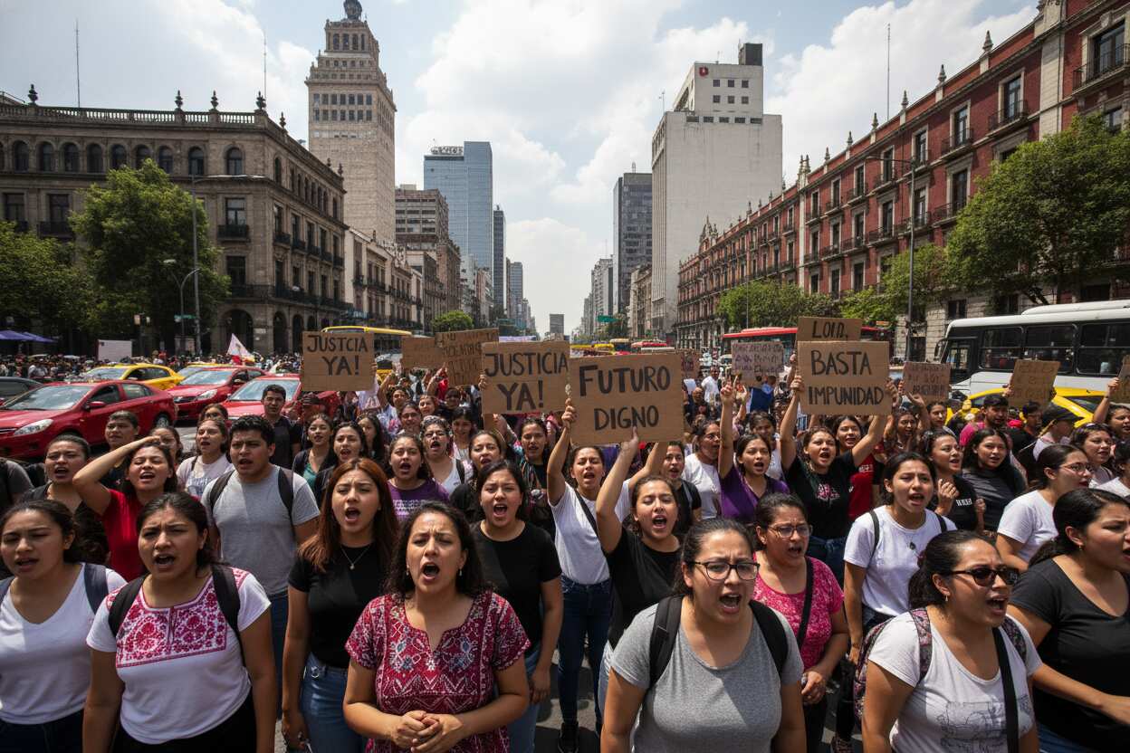 Movilizaciones masivas en CDMX: maestros, colectivos y estudiantes exigen cambios