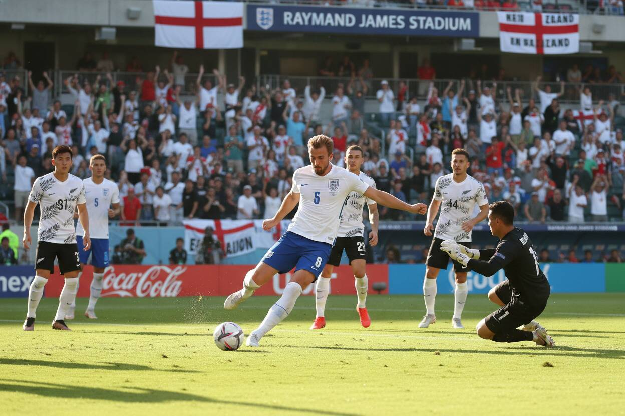 Inglaterra vence a Nueva Zelanda con gol de Kane en amistoso previo al Mundial