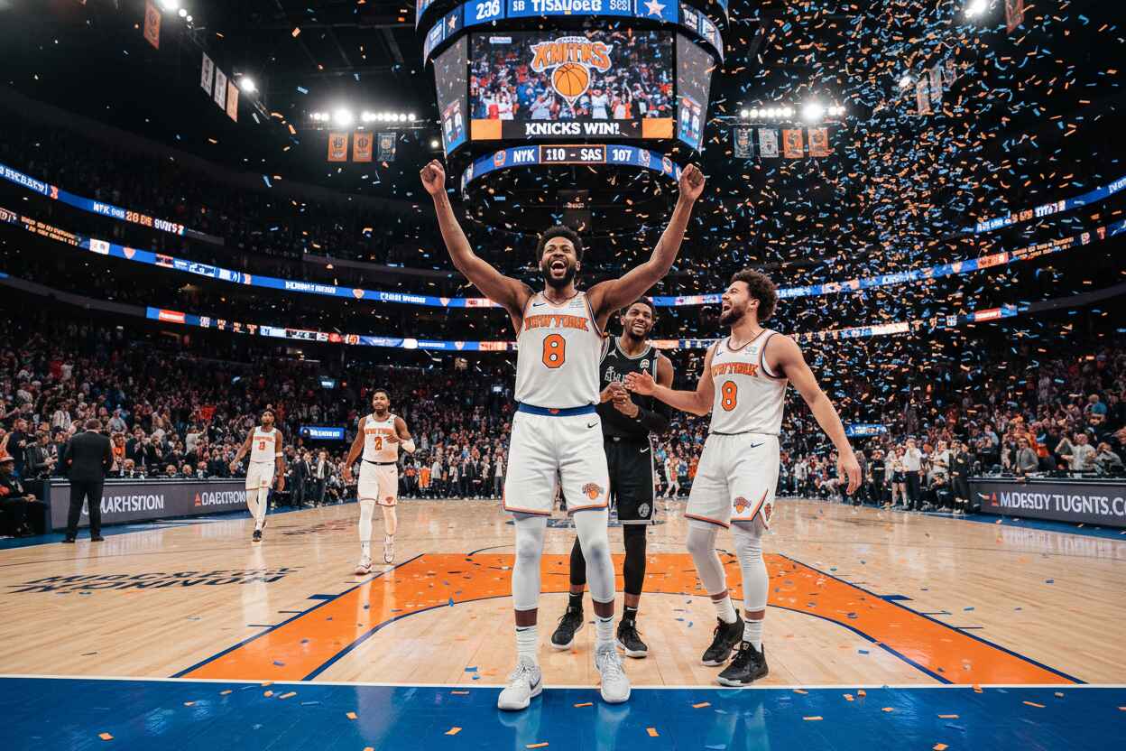 Knicks dominan a Spurs y se llevan la serie 2-0 con final dramático