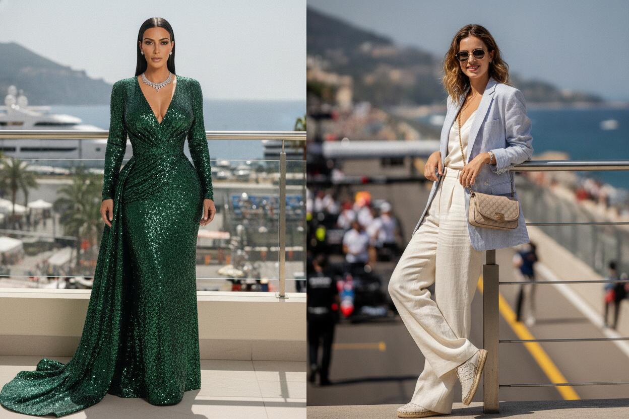 Kim Kardashian vs. Alexandra Leclerc: Disparidad de Estilos en el Gran Premio de Mónaco