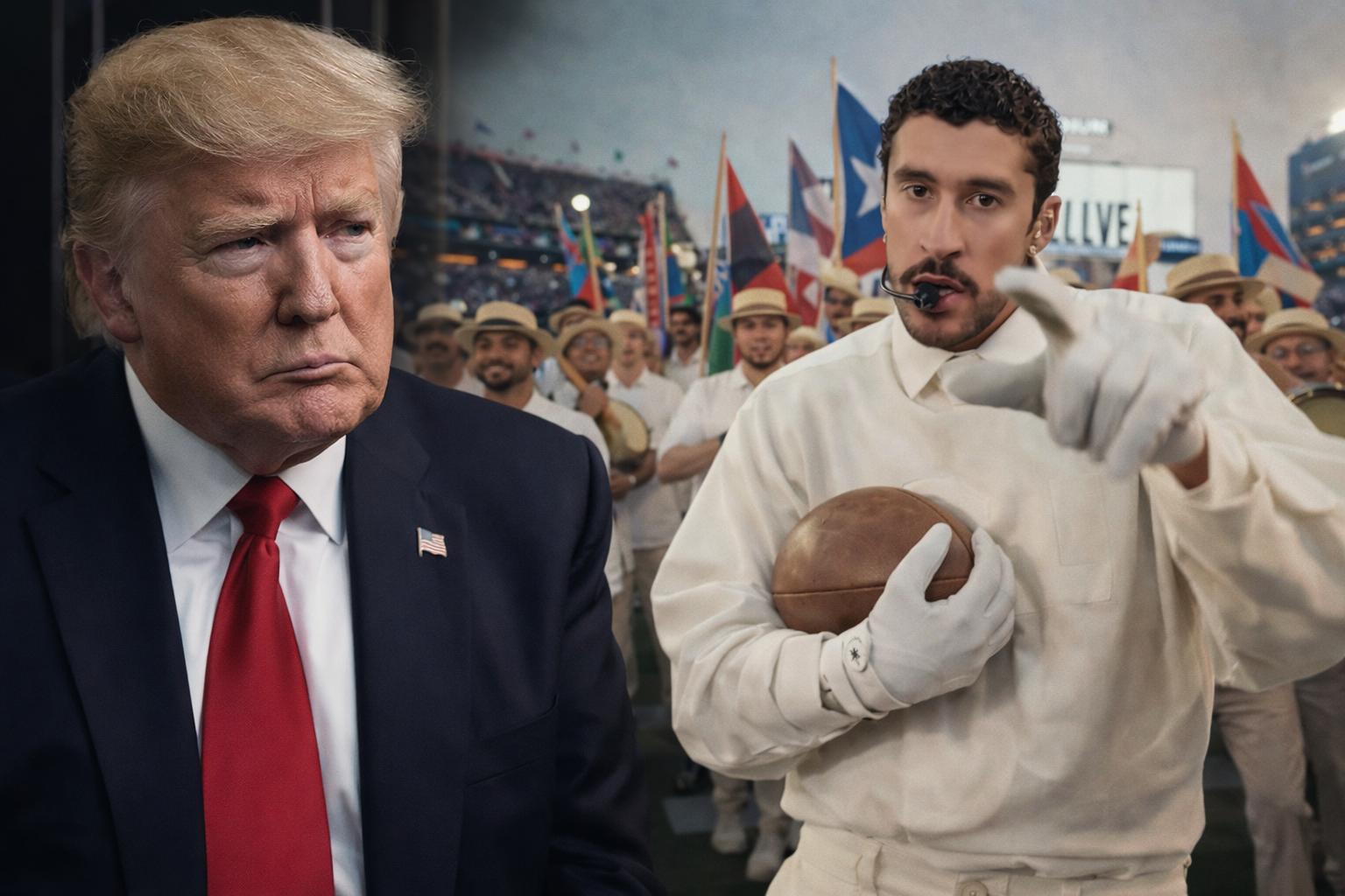 Trump reacciona al halftime show de Bad Bunny en el Super Bowl 2026: “Nadie entiende ni una palabra”