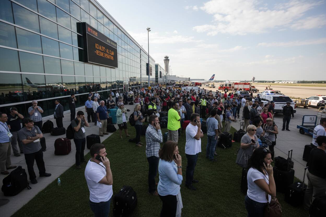 Aeropuerto de Kansas City reabre tras amenaza falsa y evacuación masiva