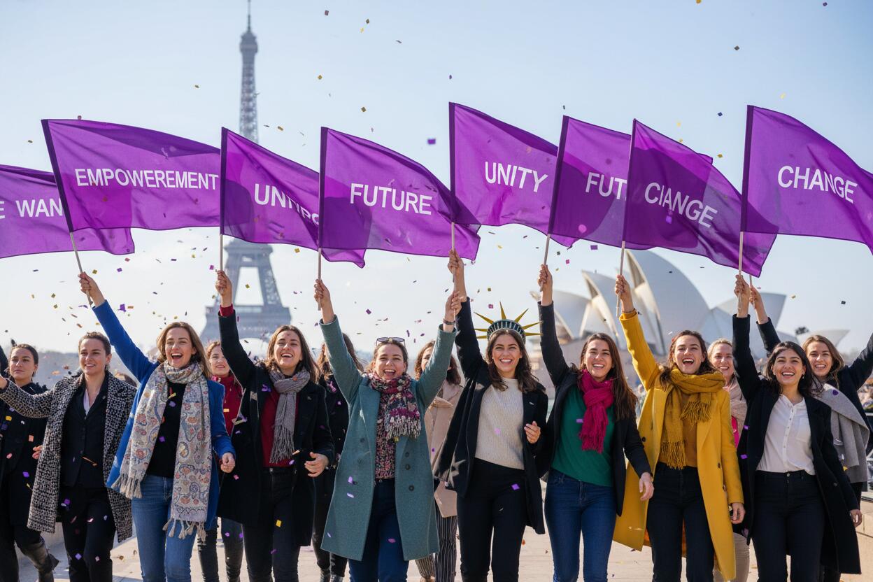 ¿Qué significa el color morado? Símbolo de la lucha por la igualdad de género en el Día Internacional de la Mujer