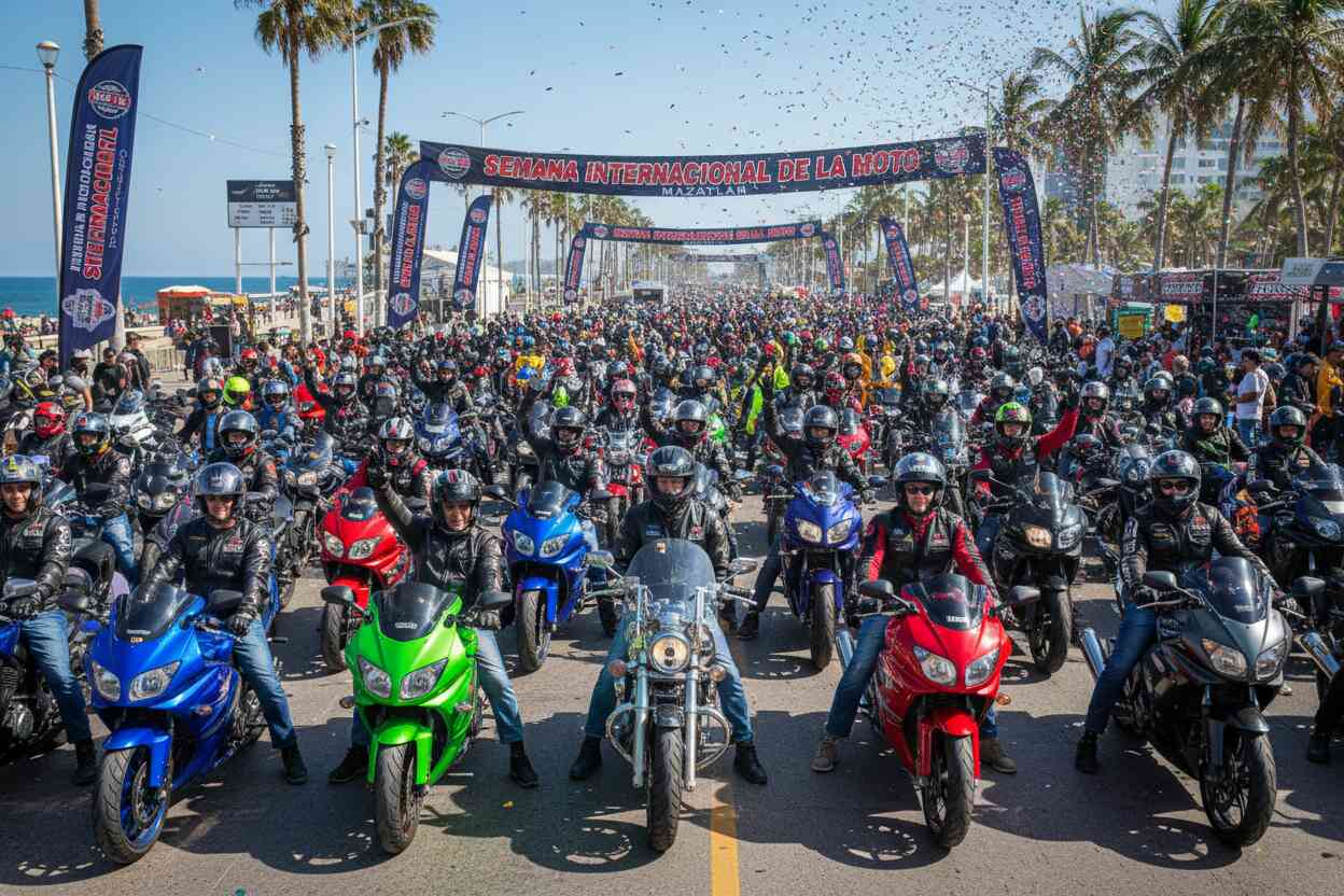 Operativo masivo para Semana Internacional de la Moto en Mazatlán: 13 mil bikers esperados