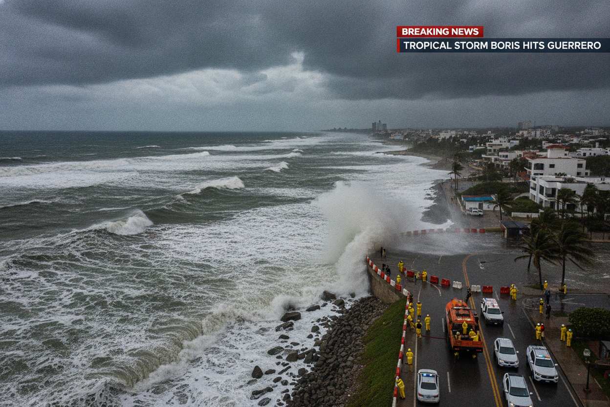 Tormenta Tropical Boris: Lluvias Torrenciales e impacto inminente en Guerrero