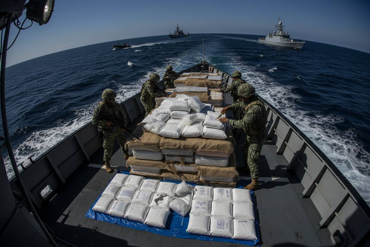 México decomisa dos toneladas de cocaína en altamar