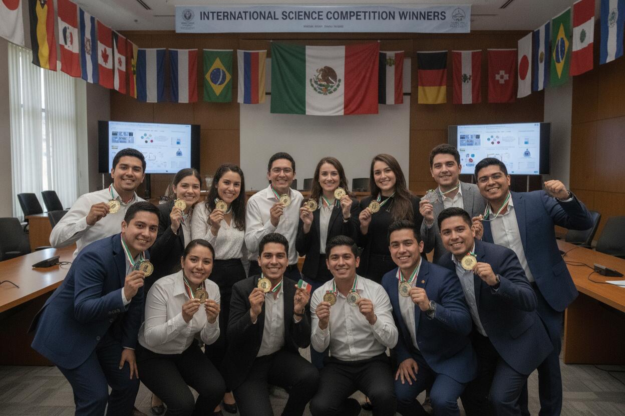 Jóvenes mexicanos brillan en Turquía y ganan medallas frente a potencias científicas internacionales