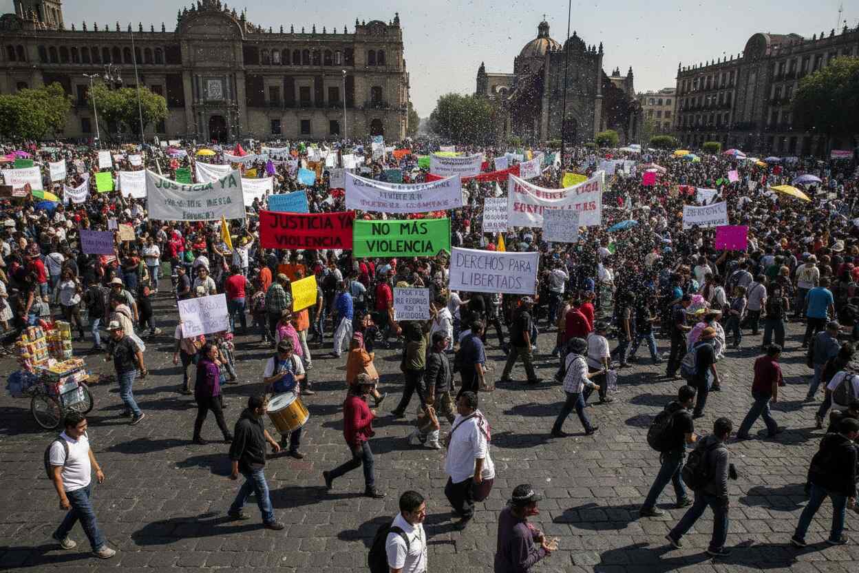 22 movilizaciones paralizan CDMX este 10 de junio