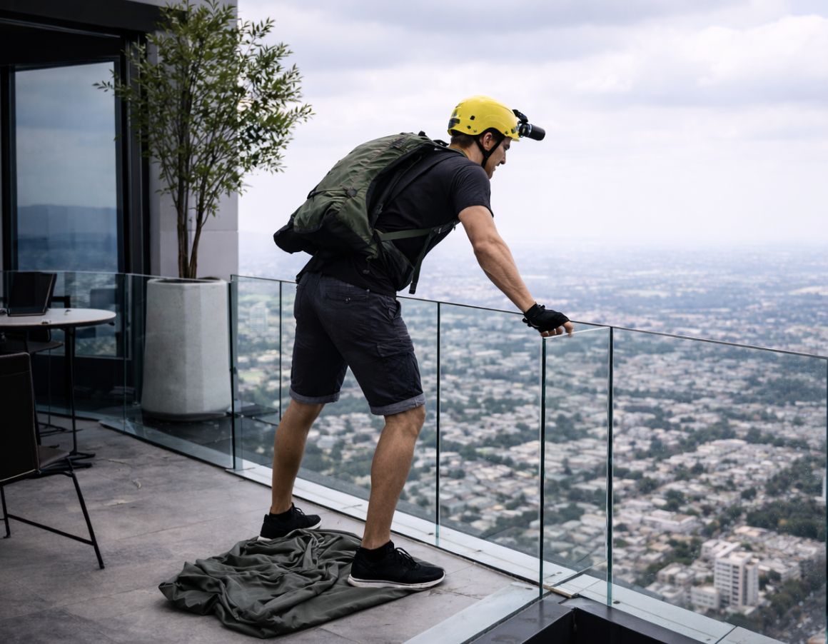Hombre se lanza en paracaídas desde el Hotel Riu de Guadalajara; clausuran el famoso Rooftop Bar 360