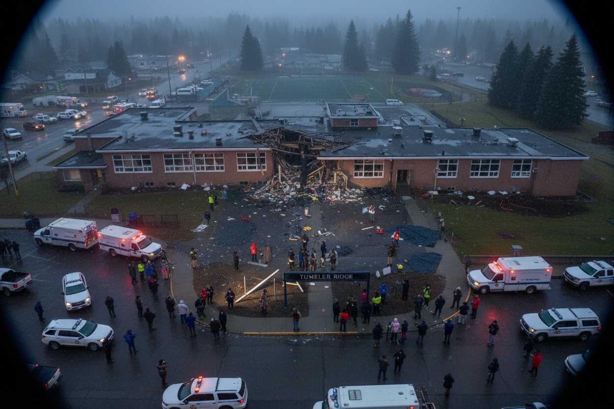 Tiroteo en escuela de Tumbler Ridge deja 10 muertos: sospechosa sin vida