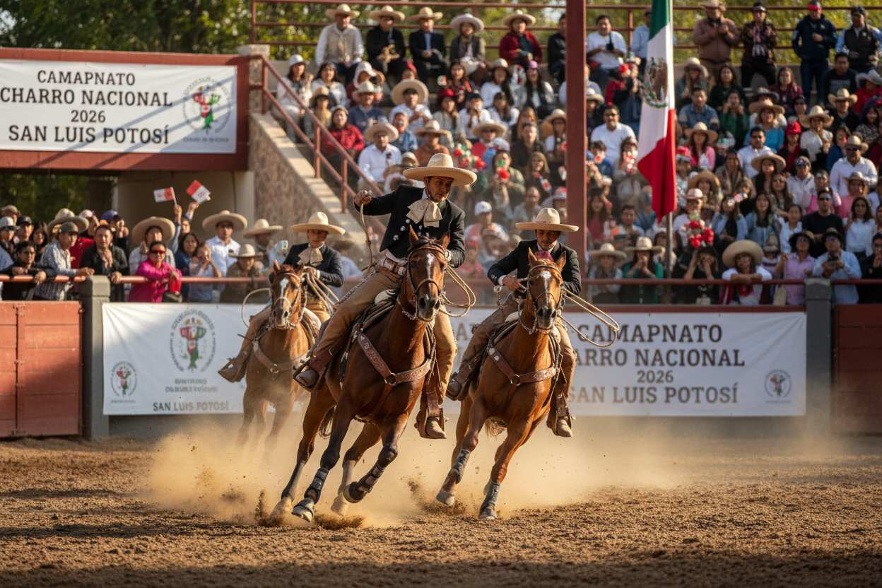 San Luis Potosí será sede del Campeonato Nacional Charro 2026
