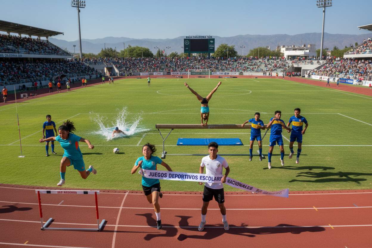 400 estudiantes de BCS representarán al estado en los Juegos Deportivos Nacionales Escolares