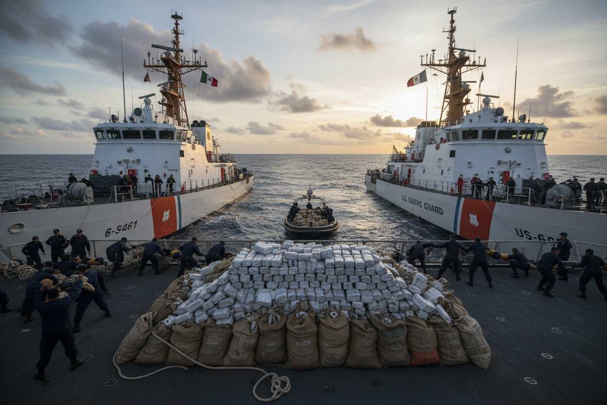 incautan 4.5 toneladas de cocaína en operativo México-Estados Unidos