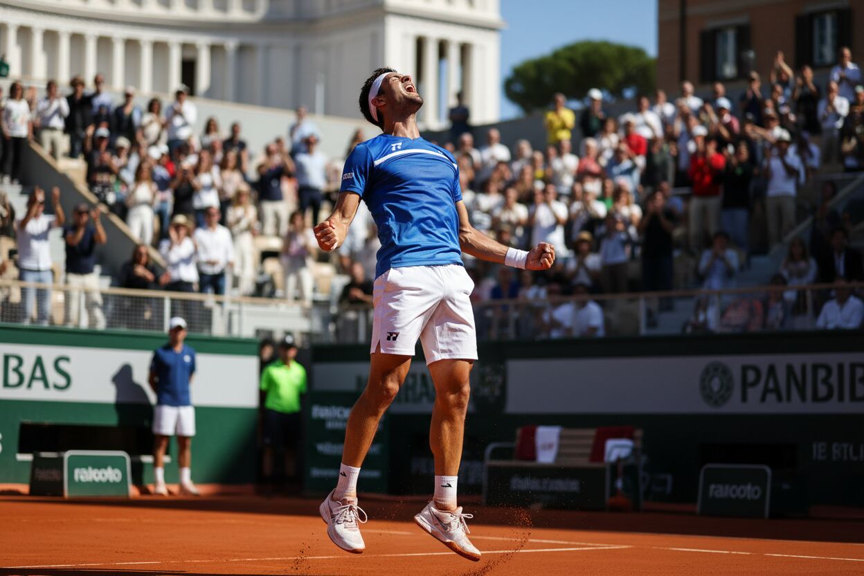 Andrea Pellegrino sorprende en Roma y avanza a octavos