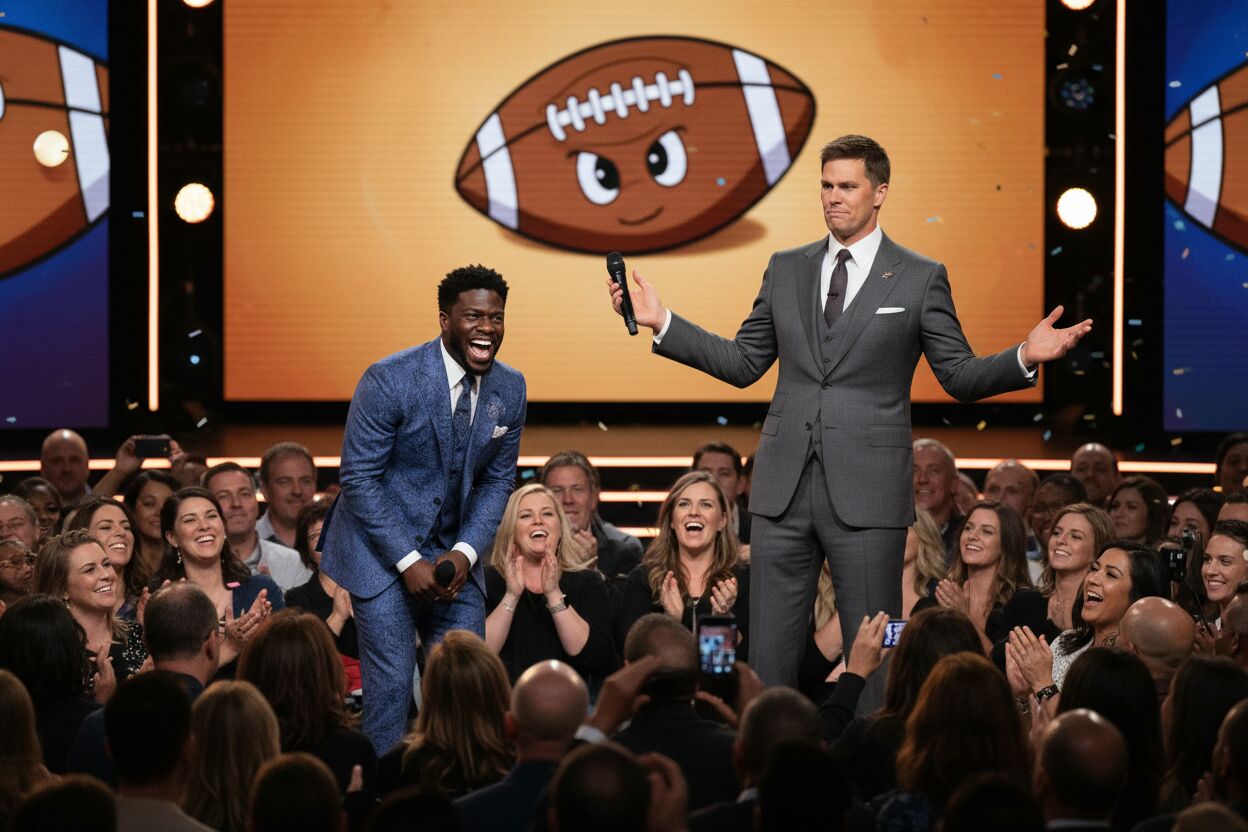 Tom Brady sorprende en el roast de Kevin Hart con bromas picantes
