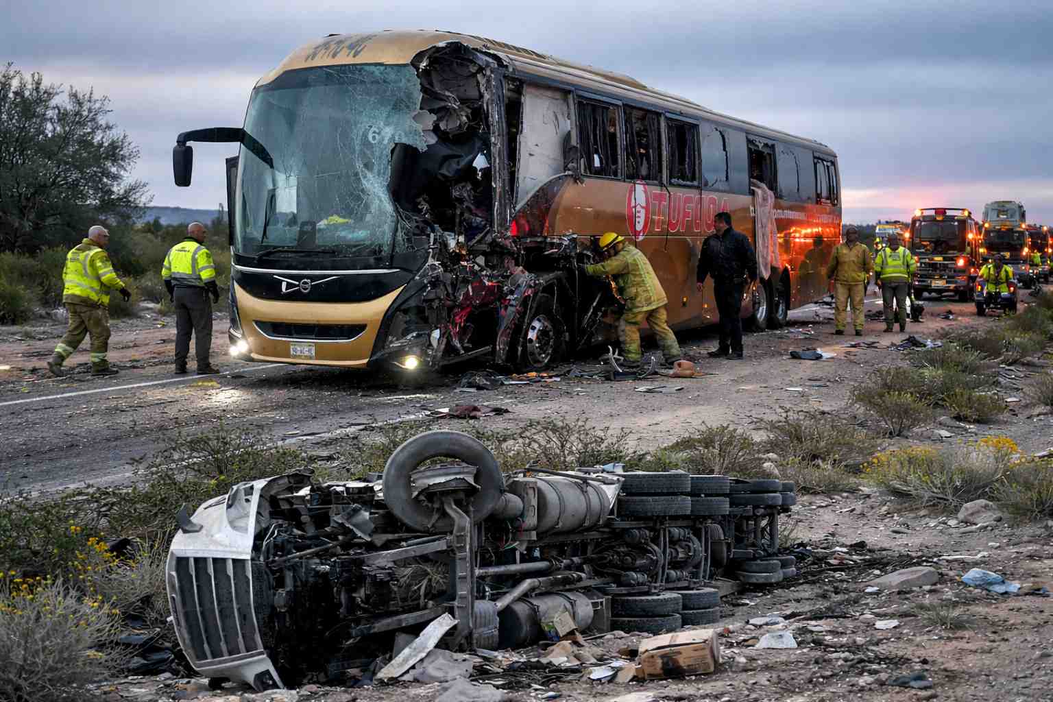 Trágico accidente en Sonora: 4 muertos y más de 20 heridos en la carretera Sonoyta-Caborca